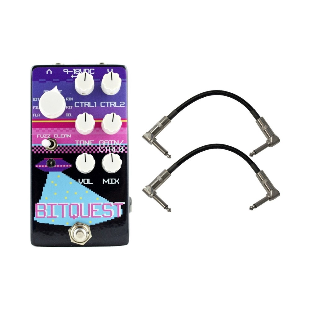 Dr. Scientist BitQuest Multi-Effect Pedal w/ 2 Patch Cables