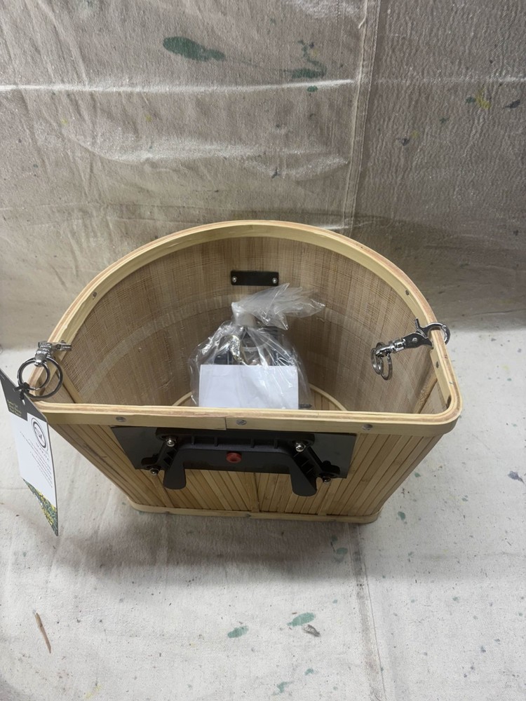 Sunlite Front Basket bamboo QR with Bracket