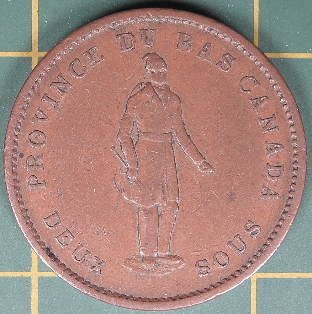 1837 Lower Canada one penny LC-9B2