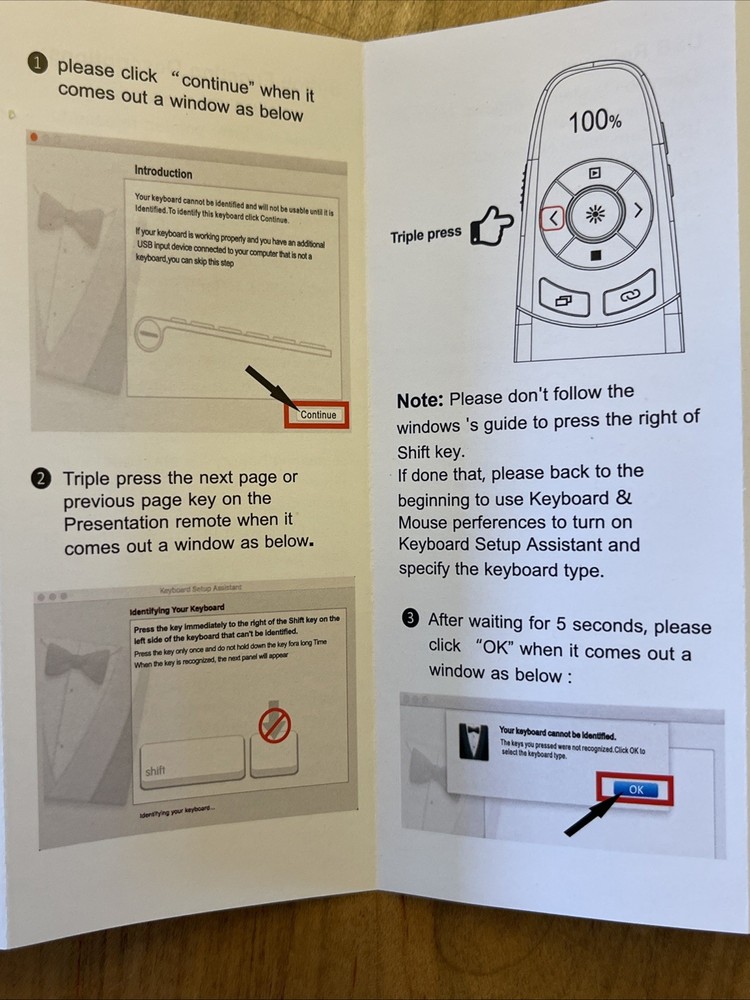 Wireless Presenter, Hyperlink Volume Control Presentation Clicker RF