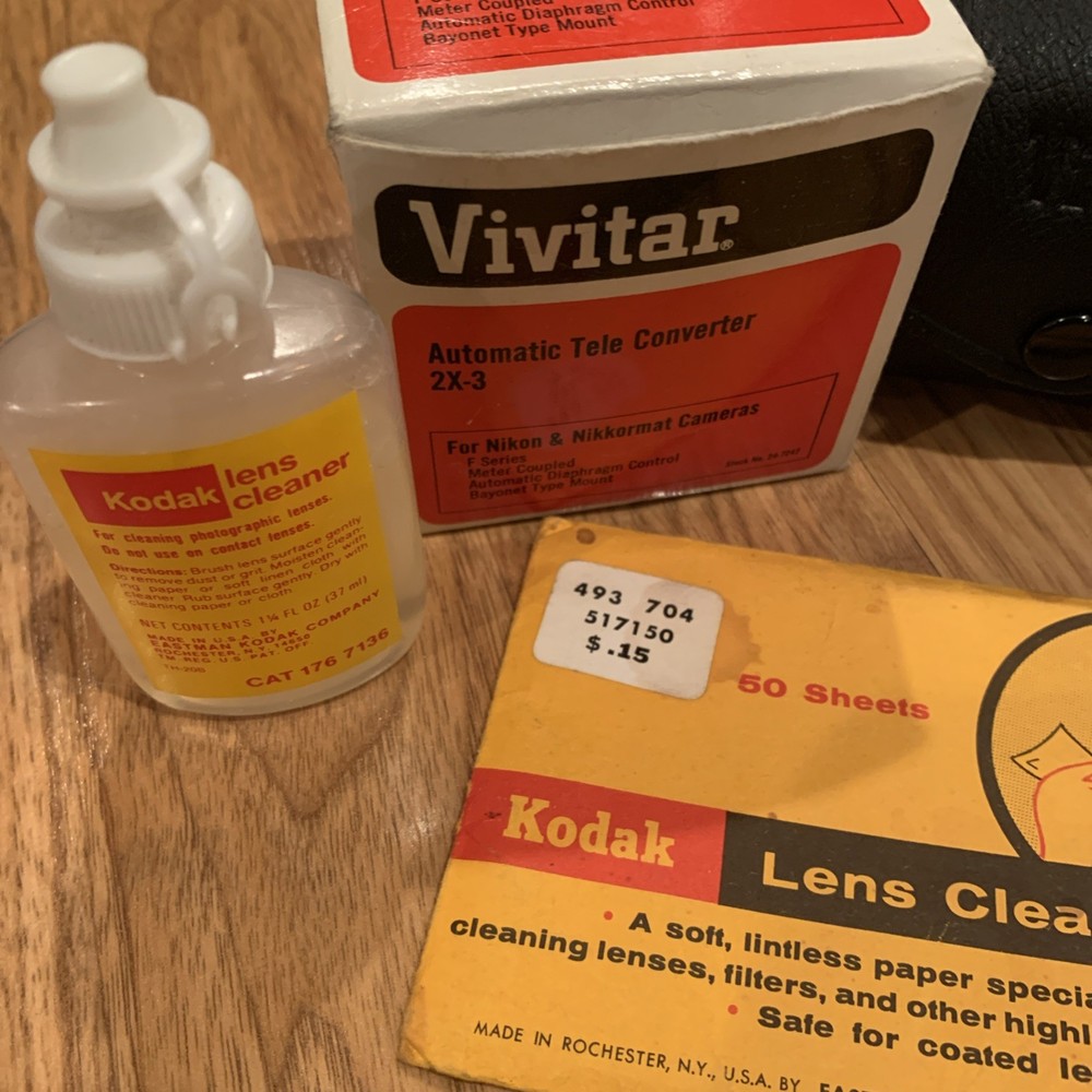 Miscellaneous camera accessories including close-up lens set