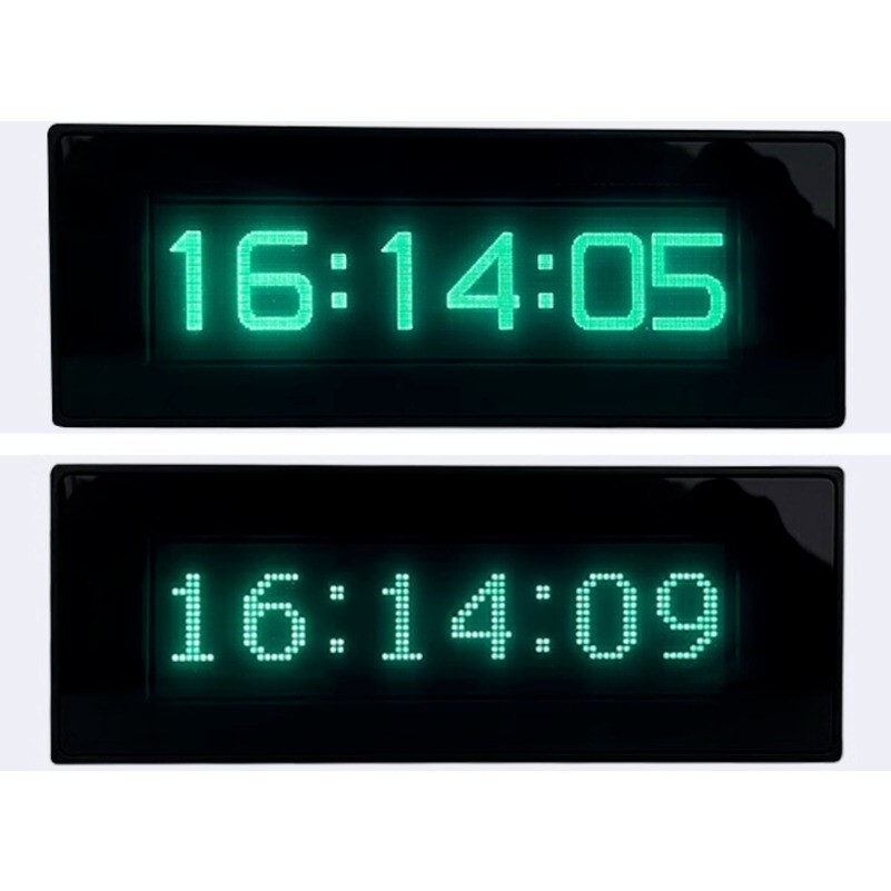 MIC VFD Clock Audio Music Spectrum Display Sound Level Indicator Dot Matrix Gray