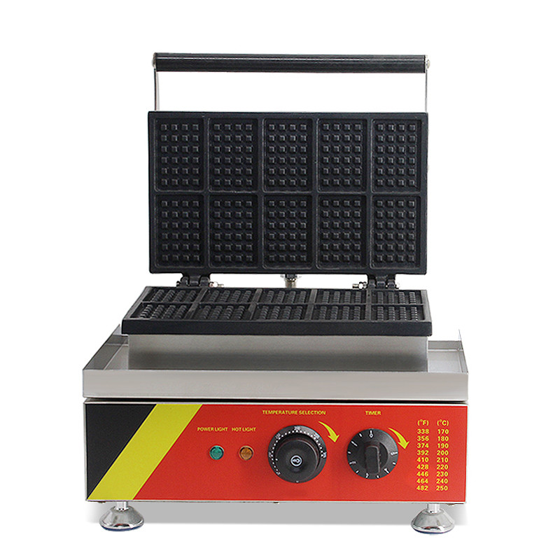 Commercial Nonstick Electric Mini Square Waffle Maker Baker Machine 110V