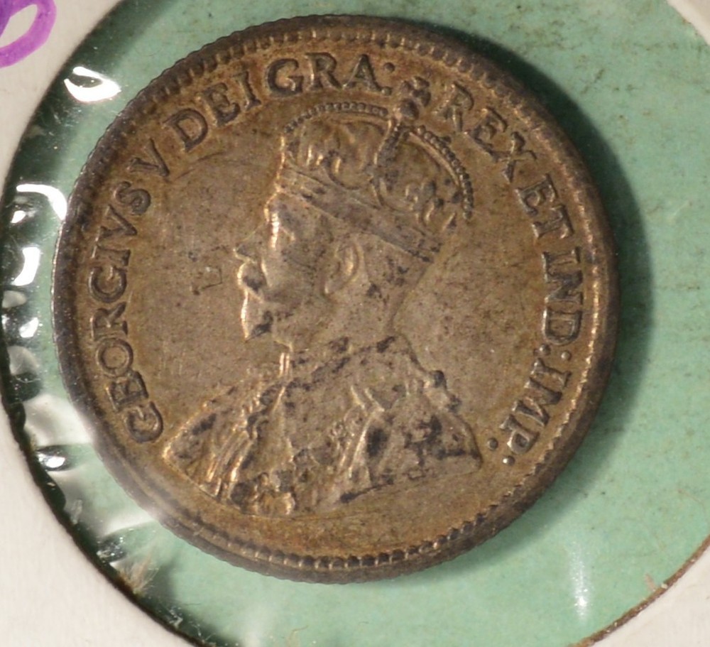 1920 - Canada Silver Five Cents - INV#C-98