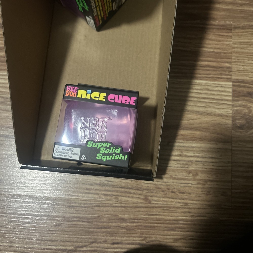 NeeDoh Nee Doh Nice cube Nicecube L purple Solid Squish Cube Ice Block