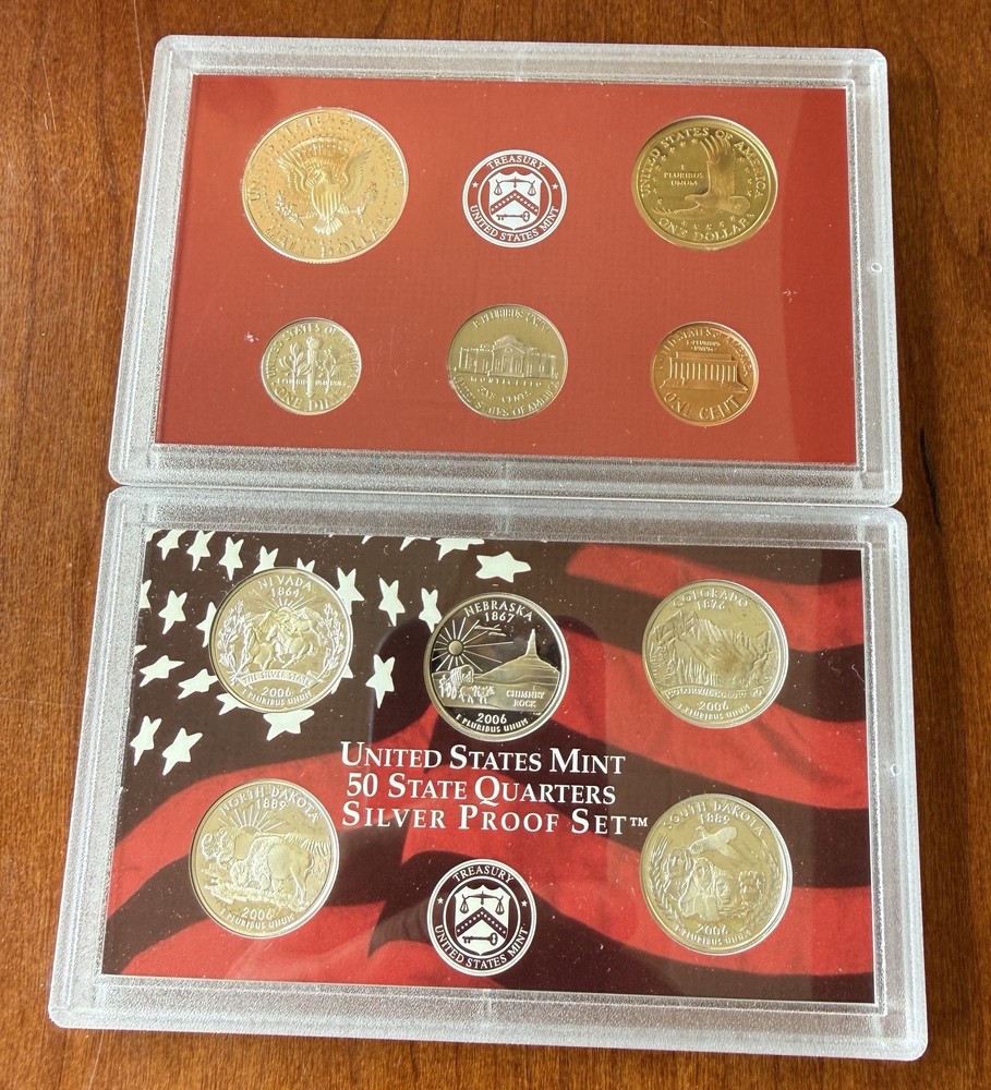 2006 S U.S. Mint Complete SILVER PROOF SET w/ OGP Box And COA.