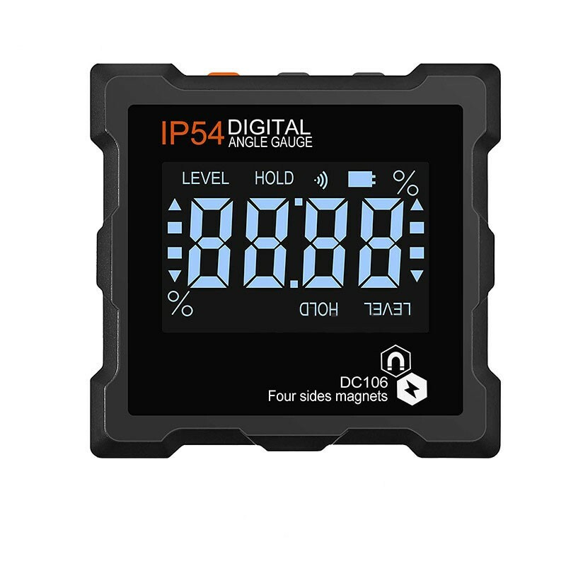 IP54 Goniometer Digital Angle Ruler 4 Sides Magnetic Protractor Angle Gauge