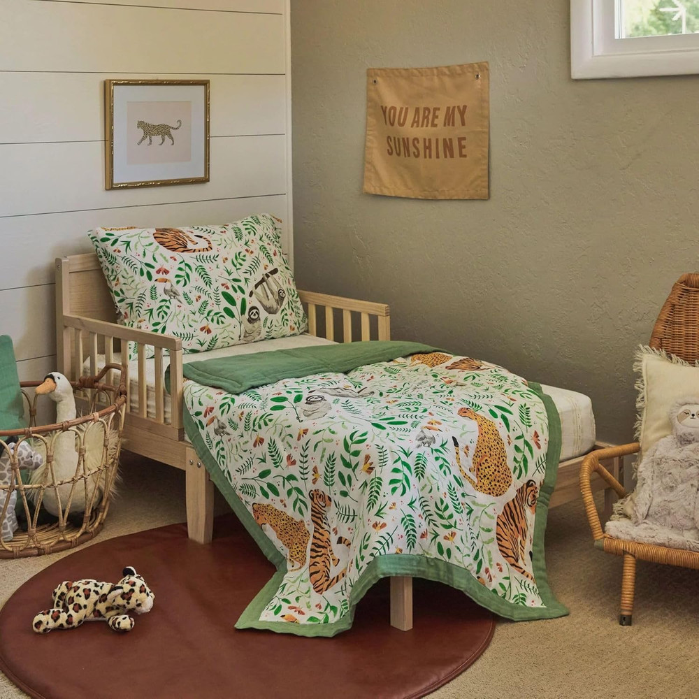 Toddler Bedding 3-Piece Set | Includes Comforter, Crib Sheet & Pillowcase | Soft
