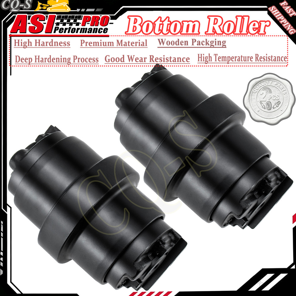 2 Pcs Bottom Rollers Fits John Deere 27D Excavator Undercarriage US