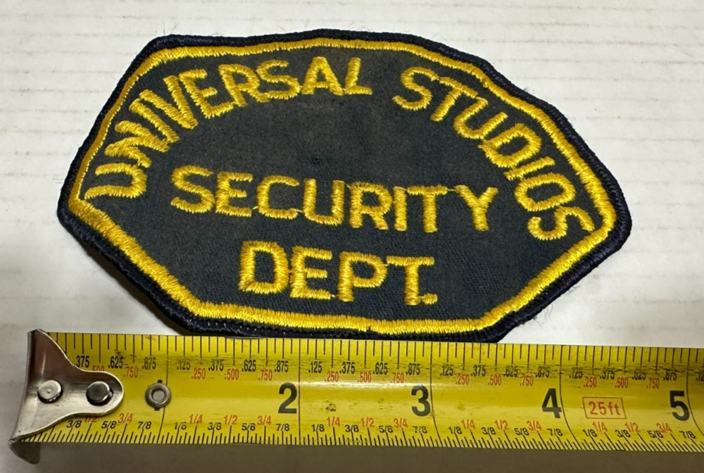 Vintage Universal Studios Security Department Patch