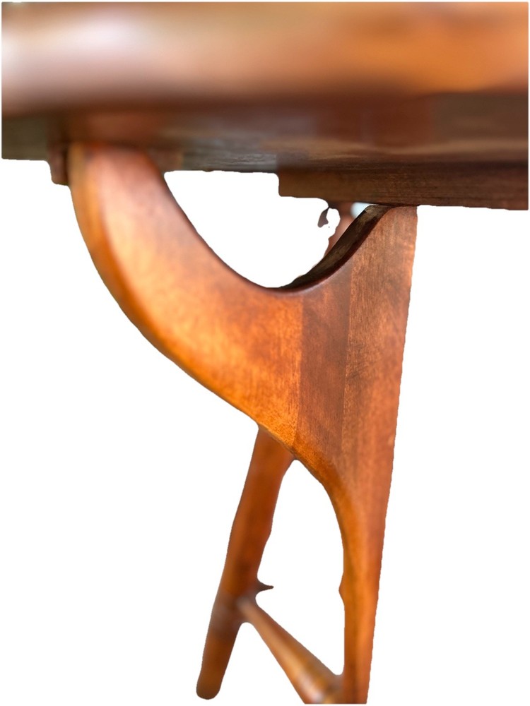 Antique 1930s Cushman Maple Drop Leaf Minimalist Side Table