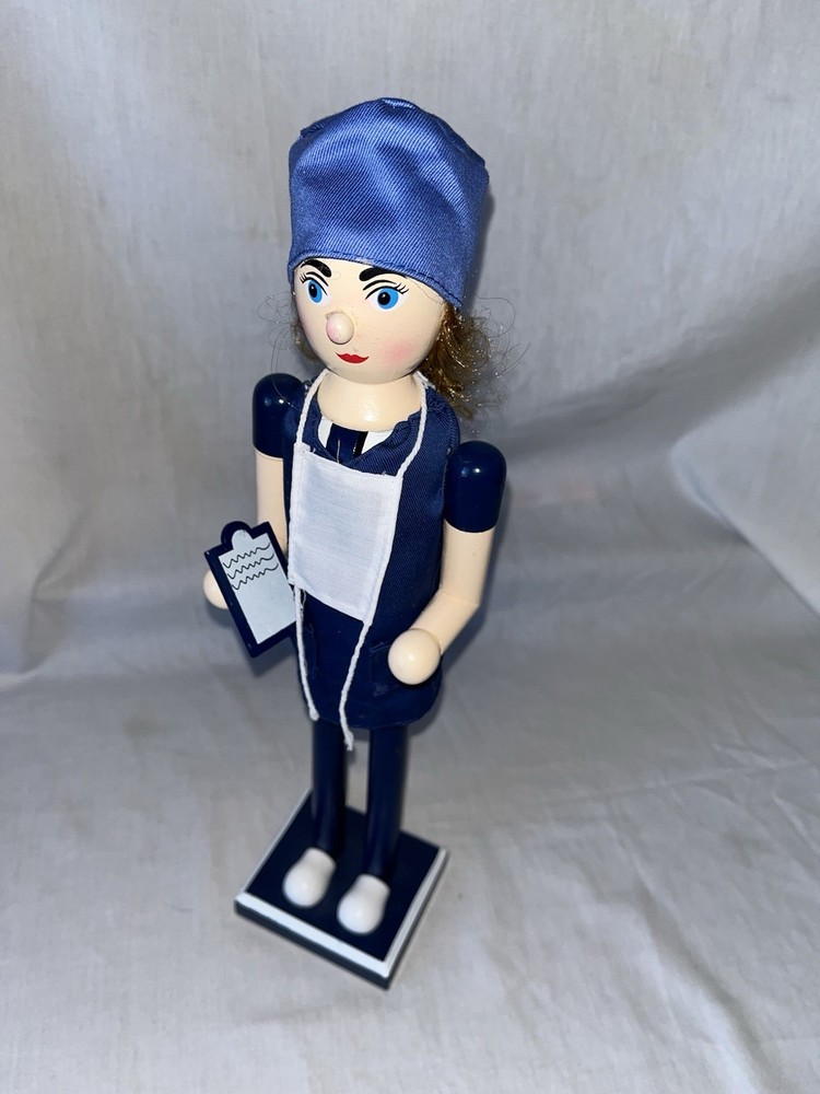 Wooden Nurse Nutcracker 16"