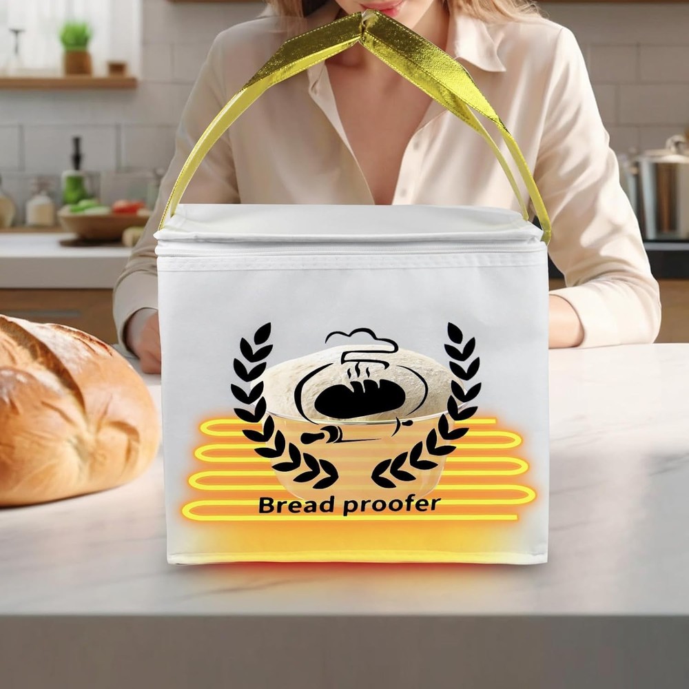 Silicone Dough Proofer Heating Pad with Lid - Ideal for Bread & Yogurt Making