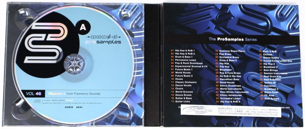 Zero-G Pro Samples 46 Flamenco Sample Library/Sound Library/Sampling Double CD