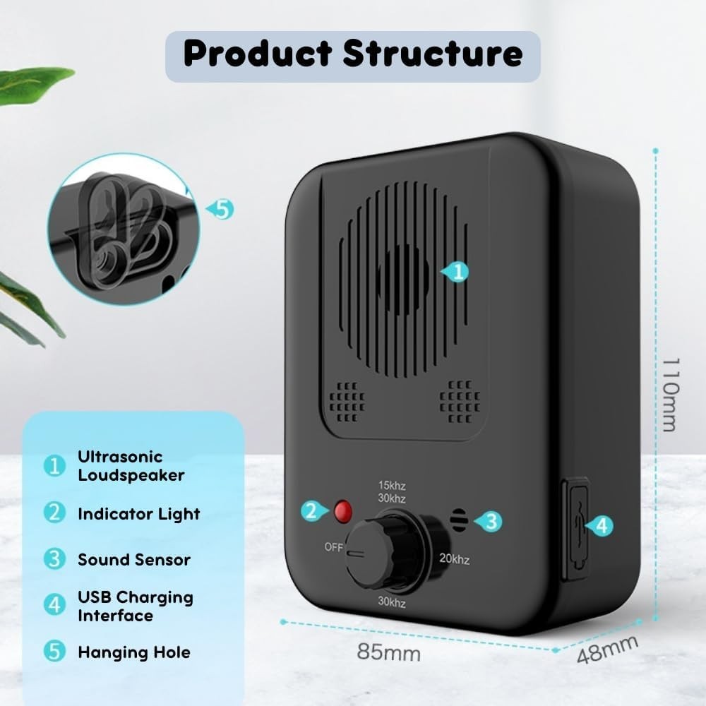 Anti Barking Devices, Auto Dog Bark Control Devices with 3 Modes, Rechargeable