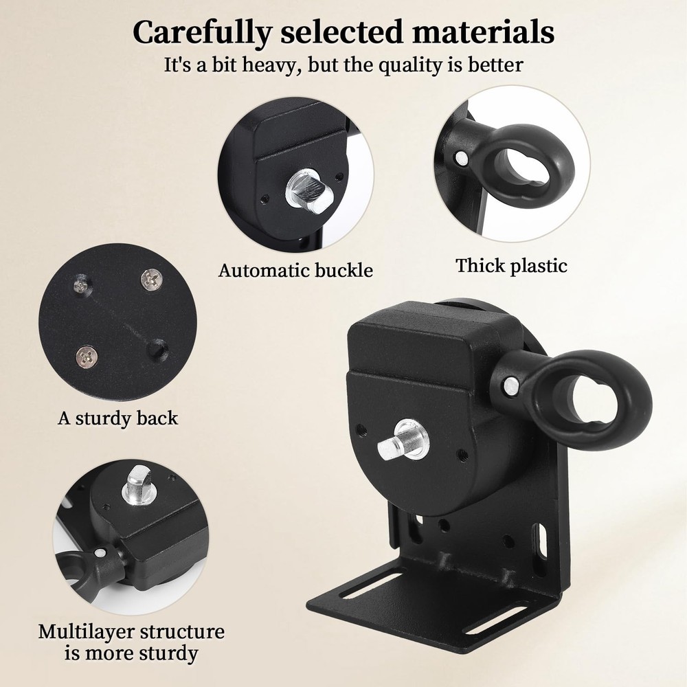 [Enmpnornb] Roller Shade Hardware coolaroo Replacement 1 set bracket, Black