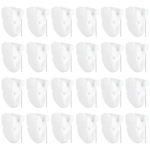 24pcs Cubicle Clips, Fabric Panel Wall Clips Plastic Cubicle Pins Hooks