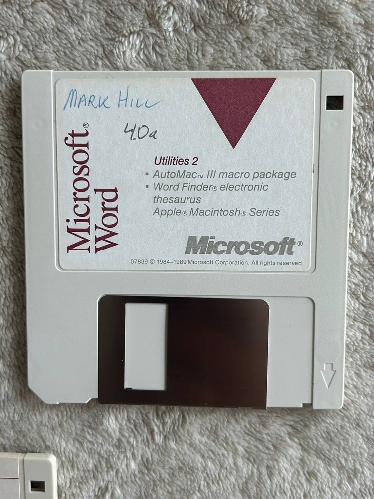 Microsoft Word 4.00 AE for Apple Macintosh Systems