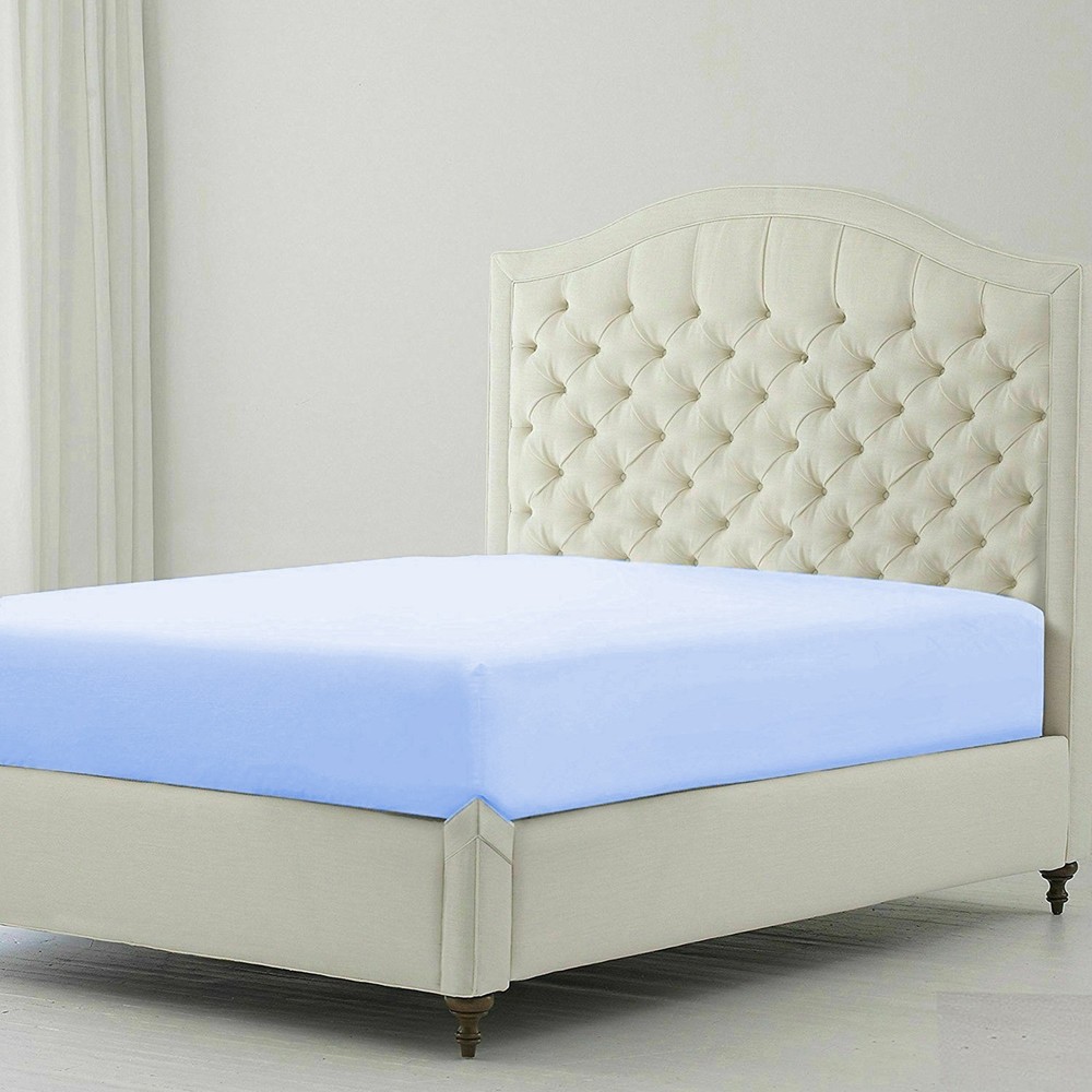 Lovely Solid Sky Blue Bedding Collection 1000/1200 TC 100% Cotton