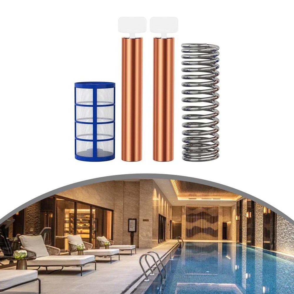 Complete Replacement Kit Copper Anodes for Solar Pool Ionizer with Accessories