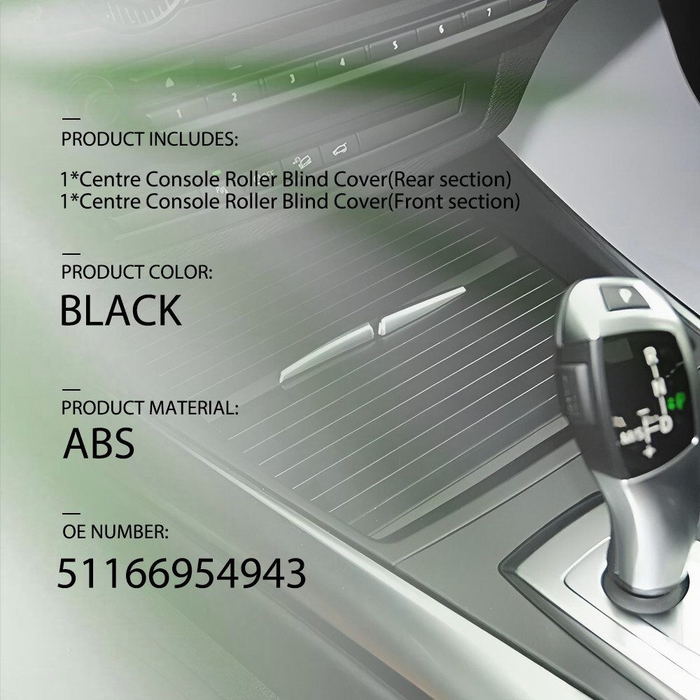 For BMW X5 X6 E70 E71 2007-2014 Centre Console Roller Blind Cover EOOH