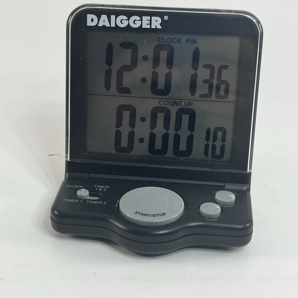 Daigger Digital Timer/Clock Unit – Tested & Working (LCD Countdown/Count-Up)