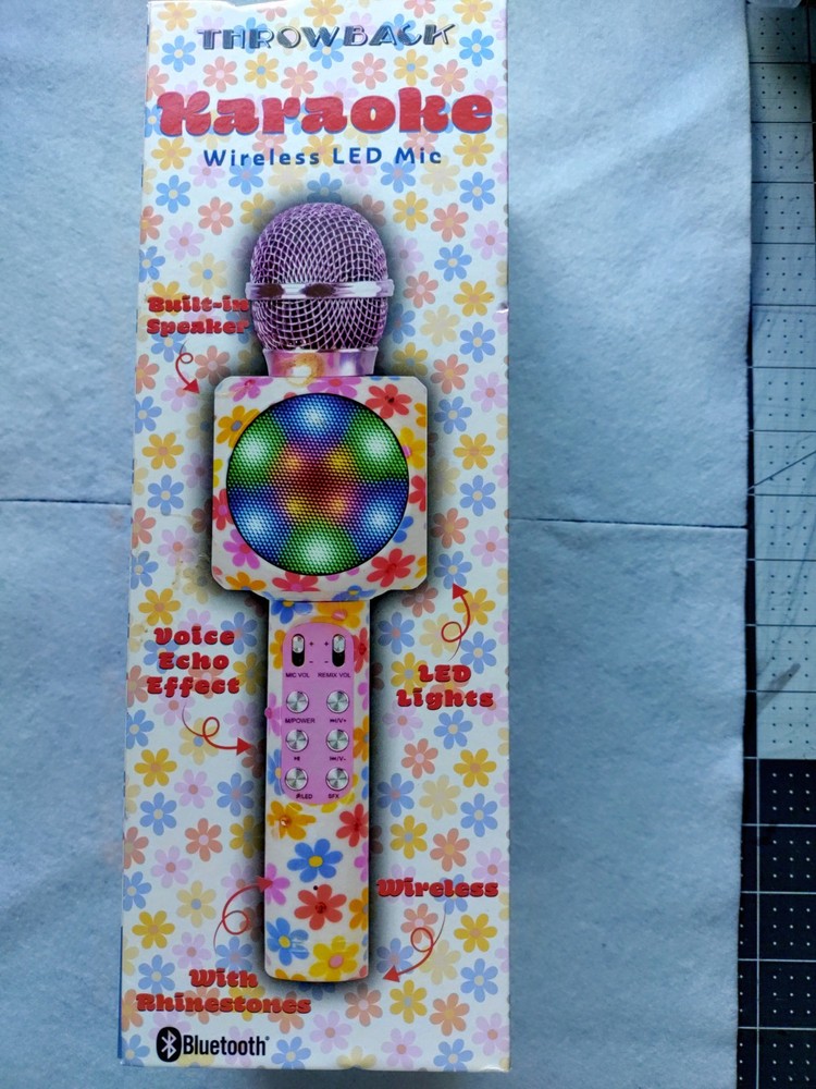 ThrowBack Karaoke Wireless Led Mic Bluetooth