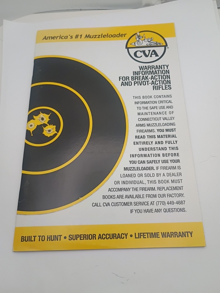 CVA Muzzleloader Break-Action Rifle Manual 2004