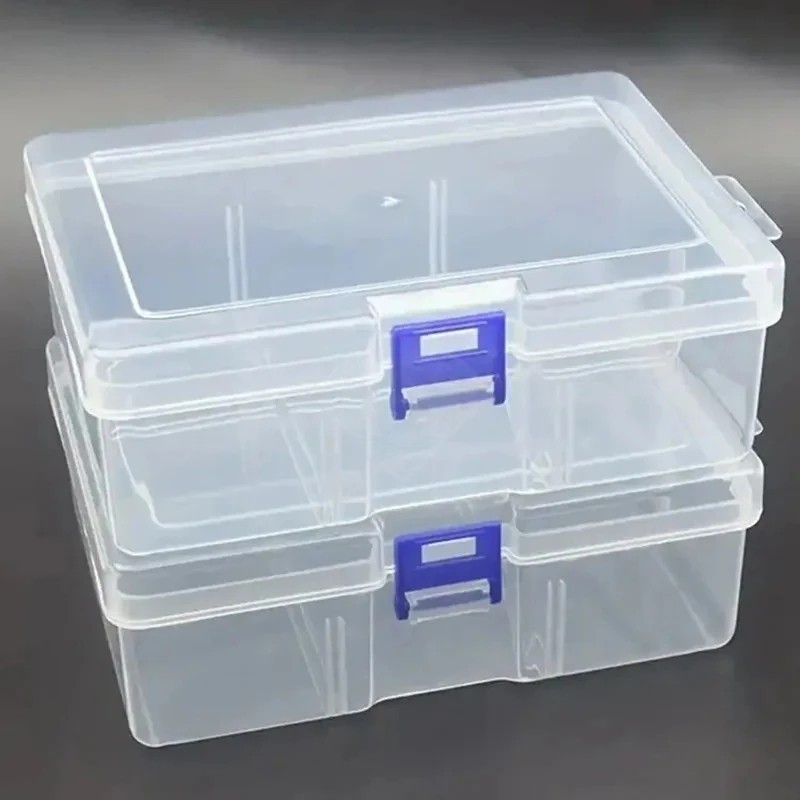 Plastic Transparent Storage Box Small Items Packing Case Organizer