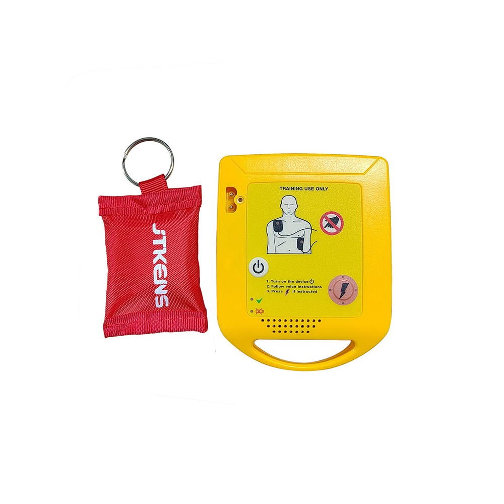 Mini AED Trainer XFT-D0009 First Aid Train Study Device Training Machine Pads