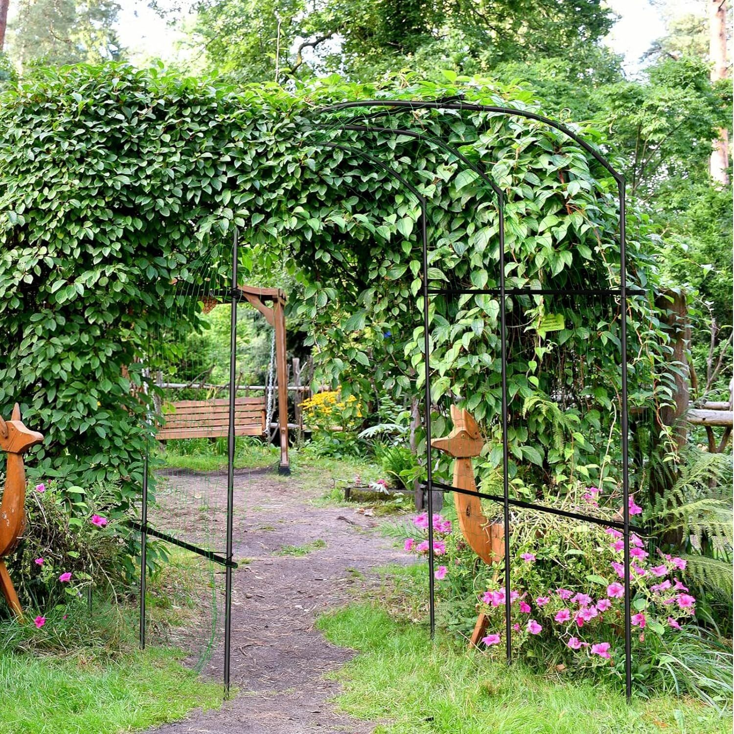 NAIZEA Trellis for Garden Vegetable Trellis Garden Arch Trellis for Climbing
