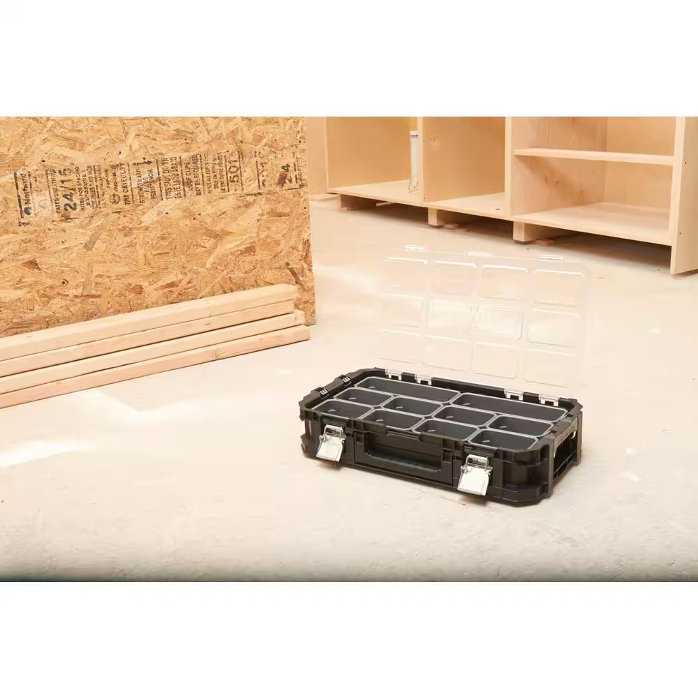 2 Pack Stackable Portable 10 Compartment Tool & Parts Organizer Heavy Duty NEW