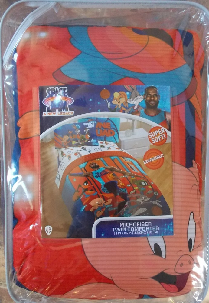 WB Space Jam Lebron James Twin Microfiber Comforter ~ NEW