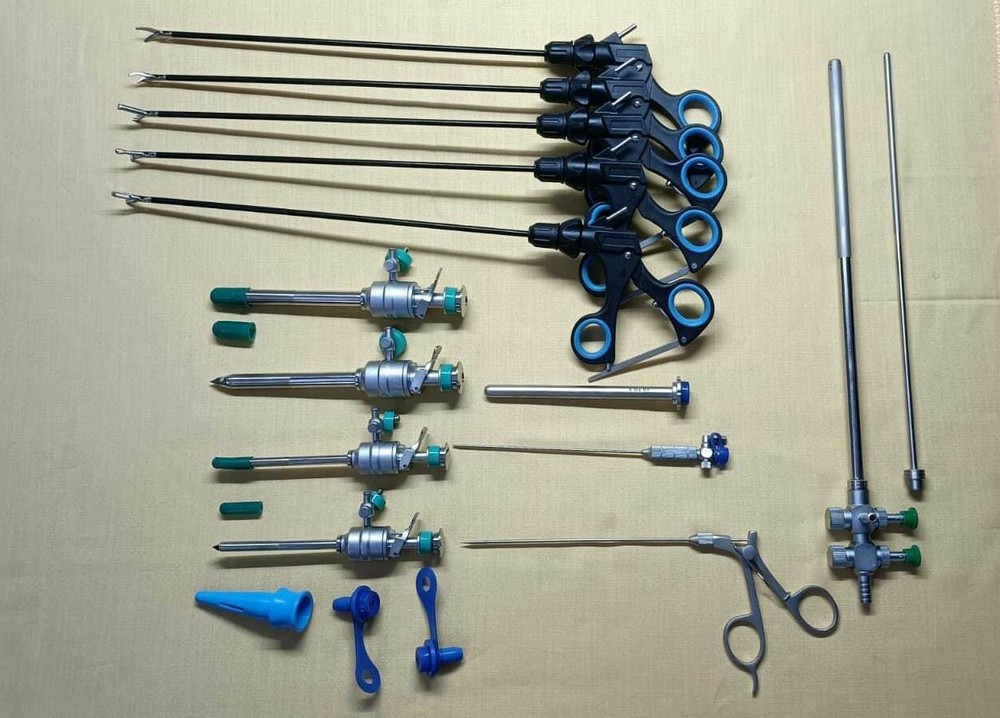 16pc Laparoscopic Surgery Set 5mm/10mm Endoscopy Reusable Surgical Instruments