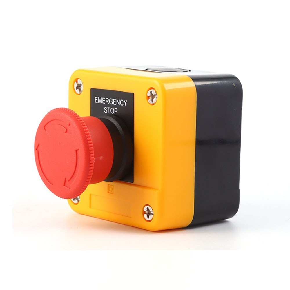 Waterproof 10A Latching E Stop Push Button Switch with 22mm Mount Hole