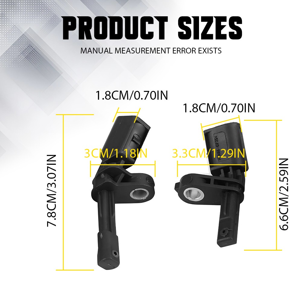 4pcs ABS Speed Wheel Sensor Set Fit Audi Porsche Volkswagen Tiguan Passat EOS CC