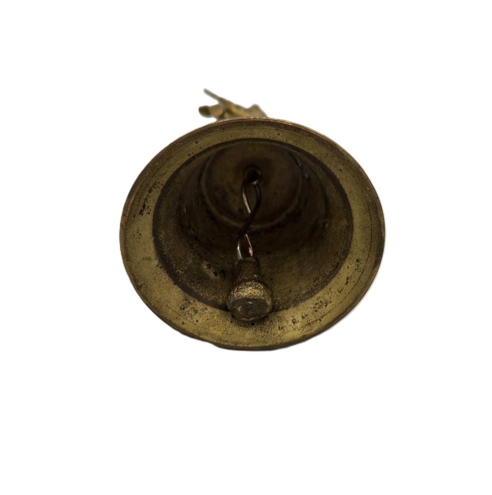 Vintage Solid Brass Unicorn Bell Fantasy Fairytale Call Bell Patina Mystical