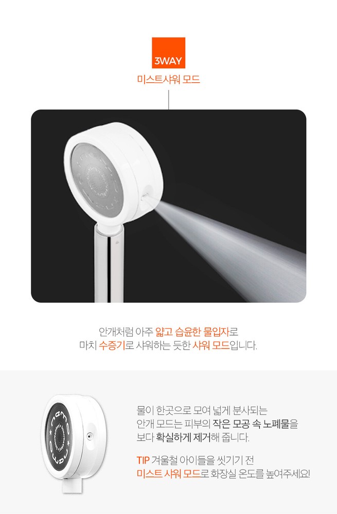 Nemo Healing high pressure Shower Head 1ea Filter 1 ea 4 Mode