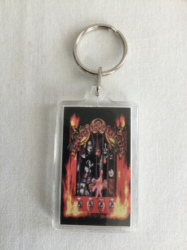 1998 KISS Psycho Circus Tour Key Chain, Working Pass, Psycho Circus 3D Glasses