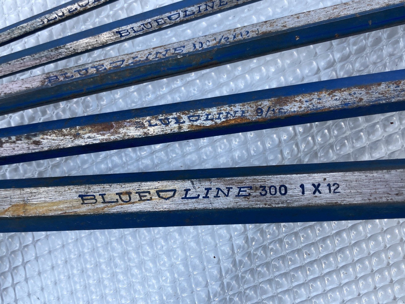 (Qty 5) Masonry Drill Star Bit Chisel Blue Line 12" x 1, 9/16, 1/2, 5/16, 1/4"