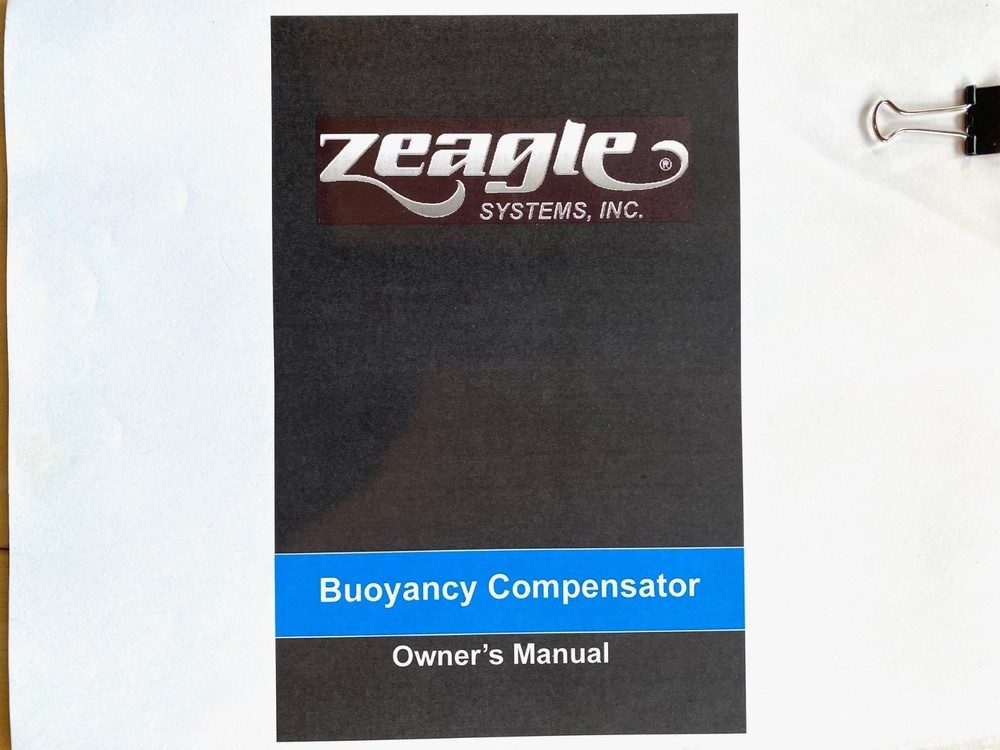 Zeagle Ranger BCD Size L Scuba Diving Buoyancy Compensator