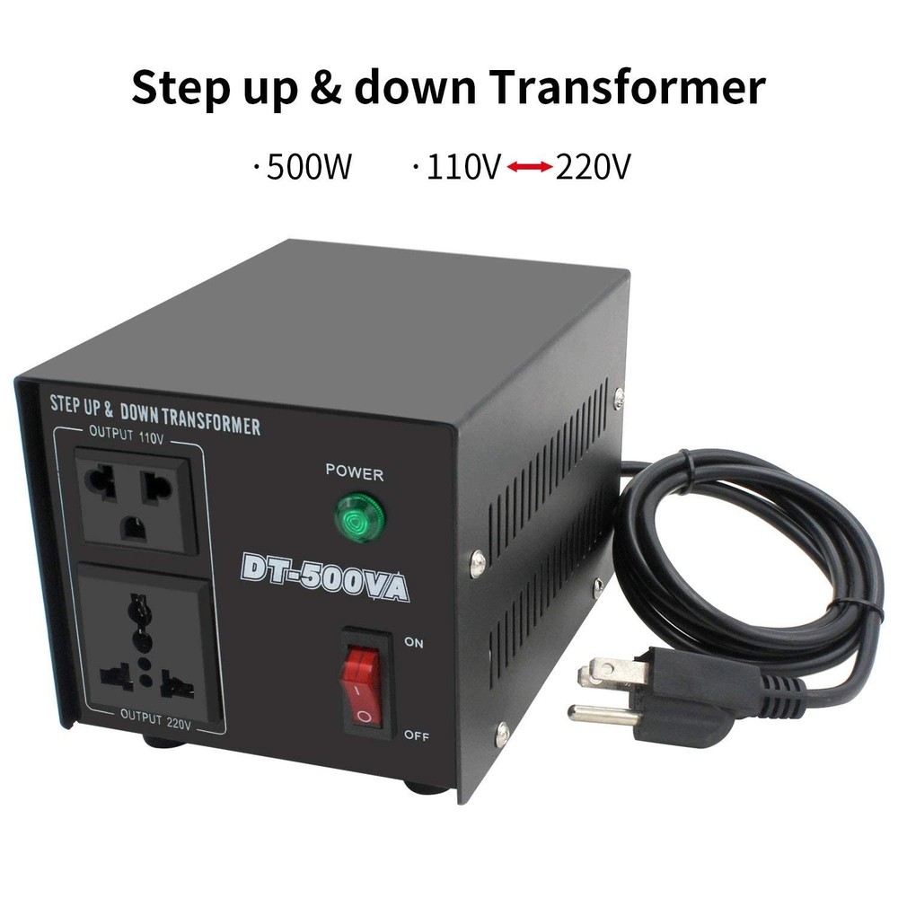 Step Up & Step Down Voltage Transformer Power Converter with Power Cord,Conv...