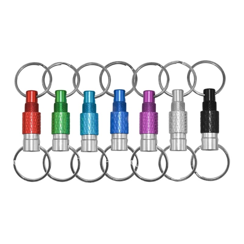 Quick Release Key Tool Pull Apart Keychain Metal Detachable Keychain Functional