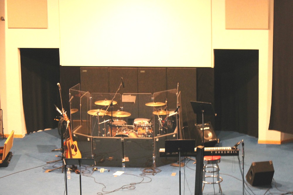 Drum Shield DS4 Five Panels - Acrylic Drum cage with full length