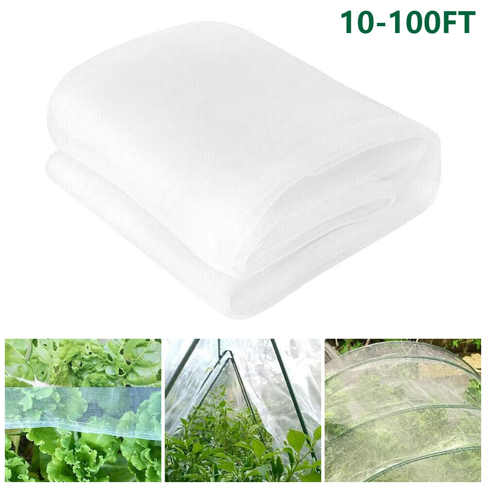 10-100FT Mosquito Garden Bug Insect Netting Barrier Bird Net Plant Protect Mesh