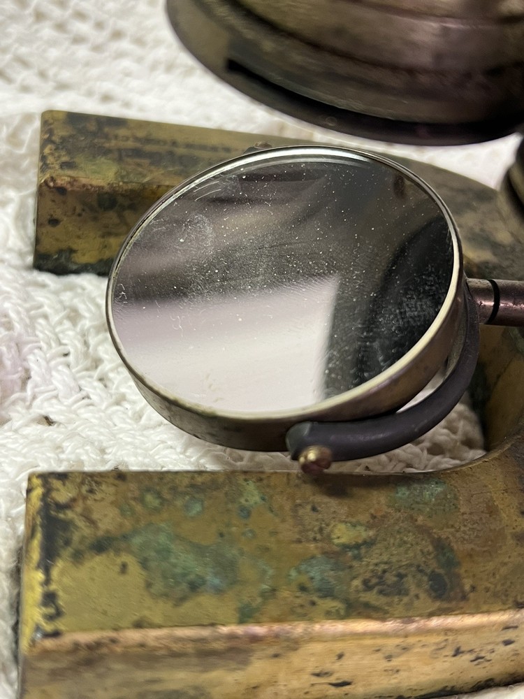Antique Bausch & Lomb Early Microscope Solid Brass !!LOOK!!