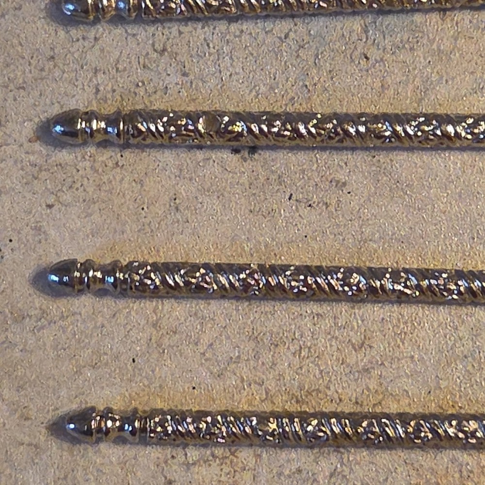 4 Nut Picks Silver-Tone Replacements Vintage