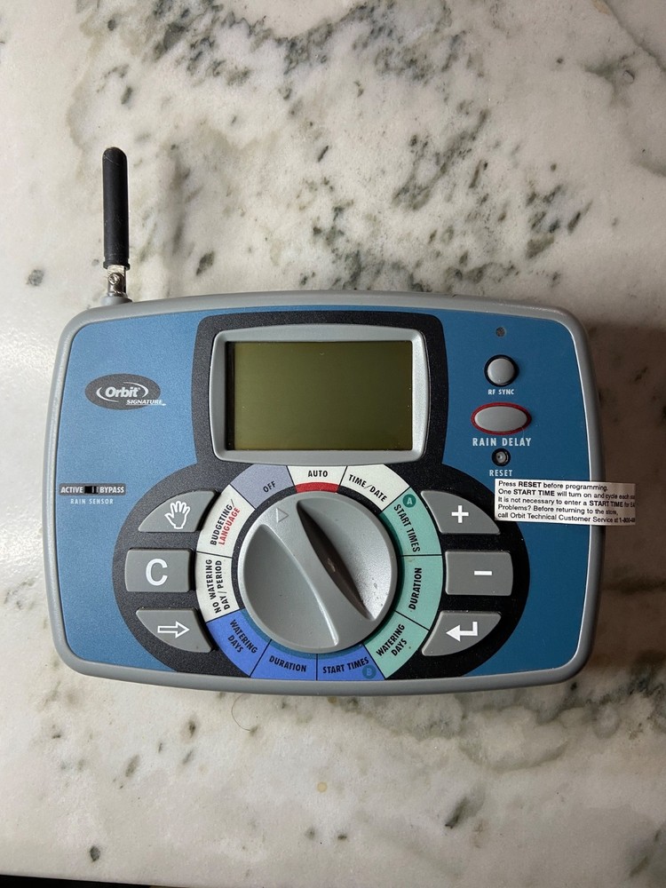 Orbit 12 Station Sprinkler Timer, No. 91922. 3 Programs Digital, with Remote.
