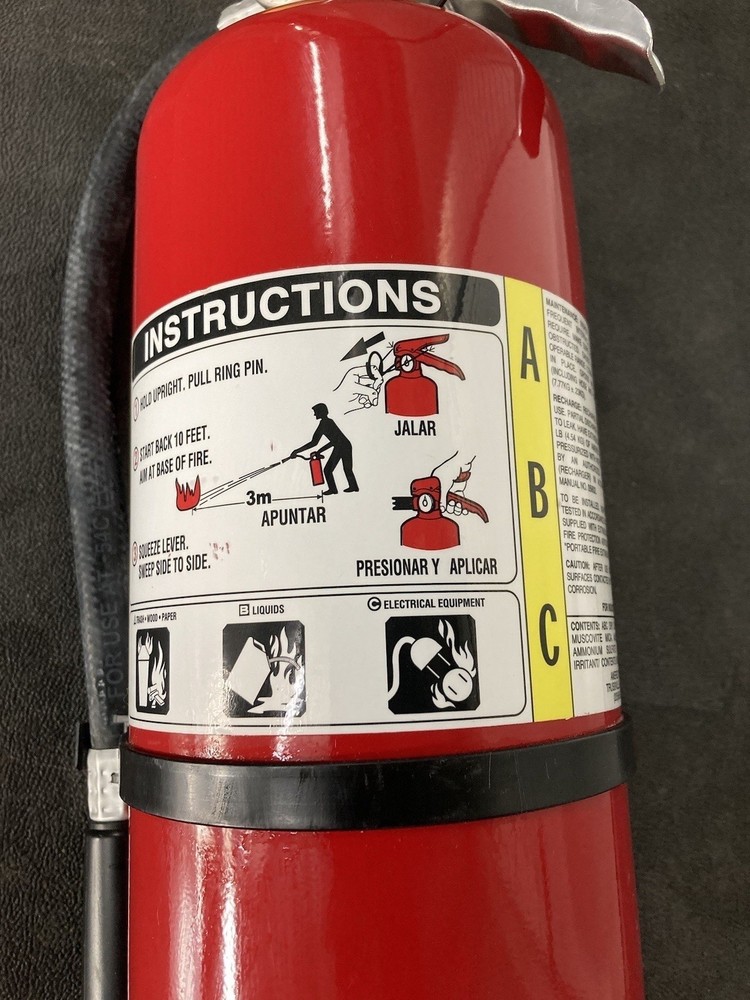 25-10lb.NICE(AMEREX) ABC Refurbished Fire Extinguishers 2026 Certification Tags