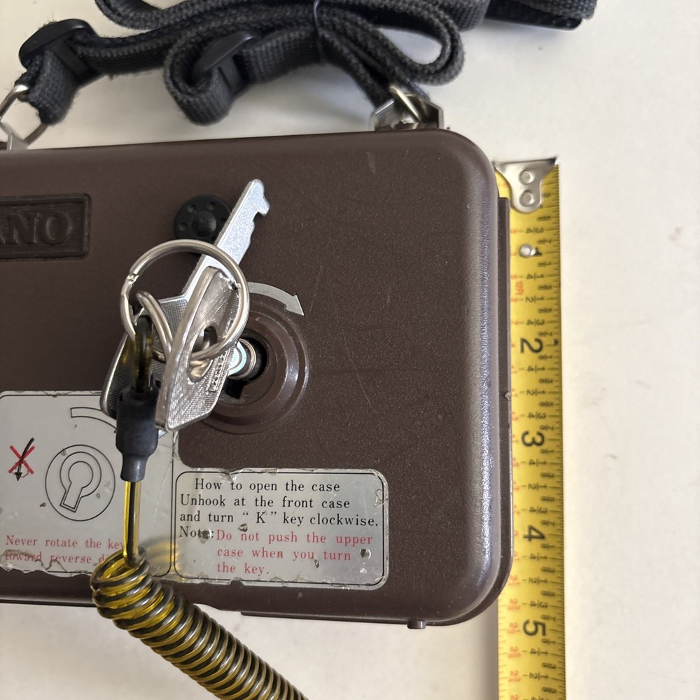 Amano PR-600 Watchman's Time Clock W/Master Keys UNTESTED PREOWNED